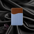 Azure Lines Phone Card Wallet