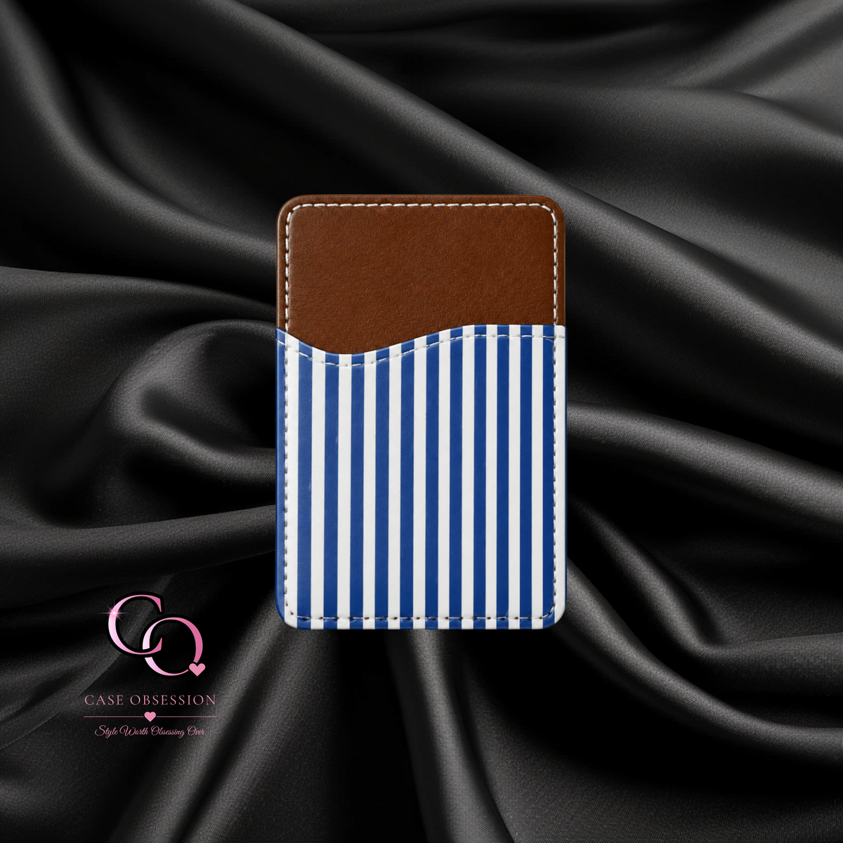 Azure Lines Phone Card Wallet