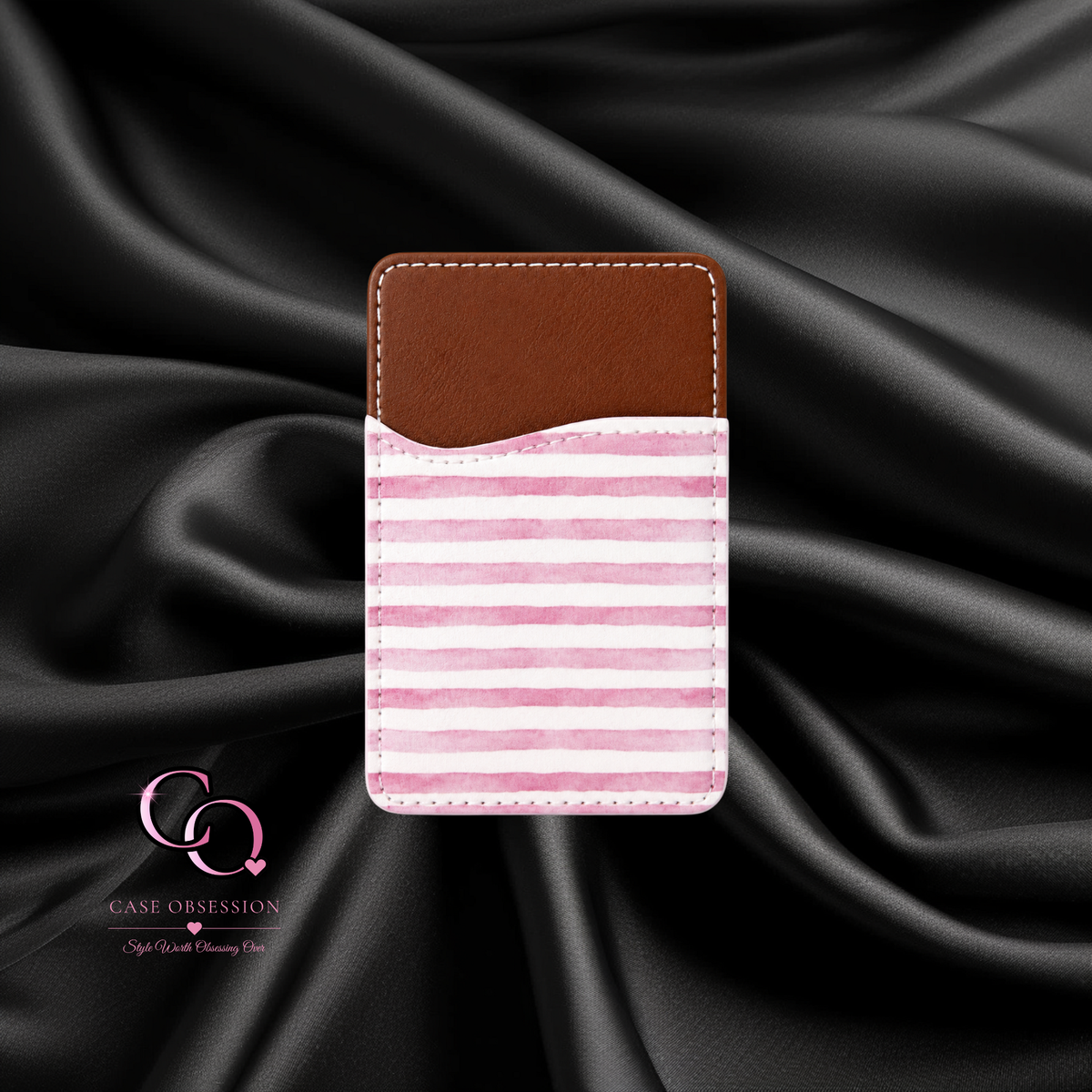 Pink Horizon Phone Card Wallet — Adhesive Card Holder