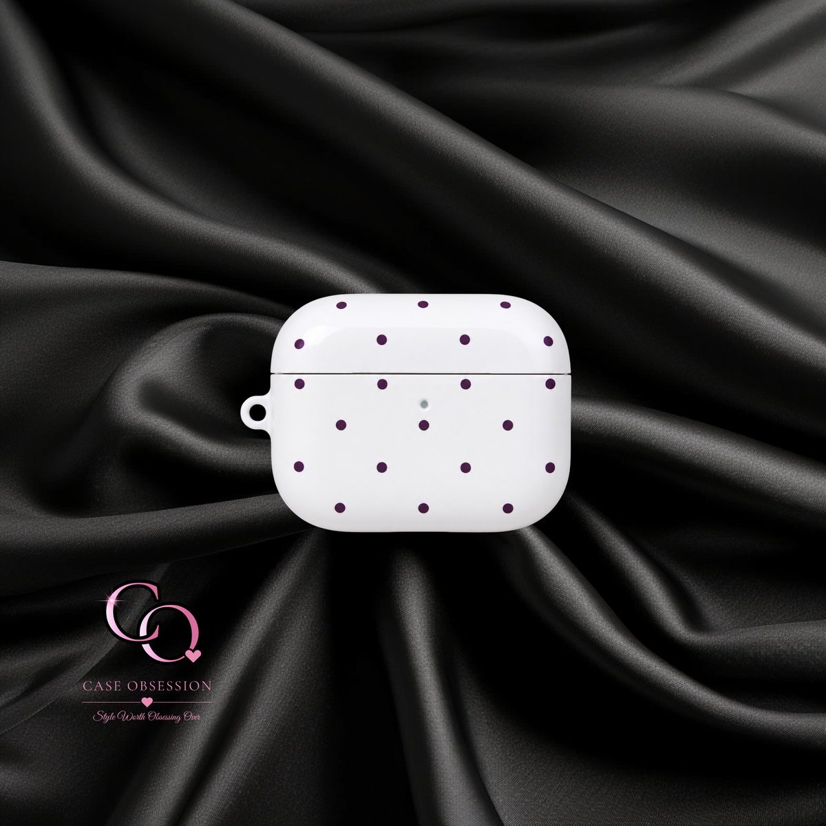 Espresso Polka Protective AirPods Case