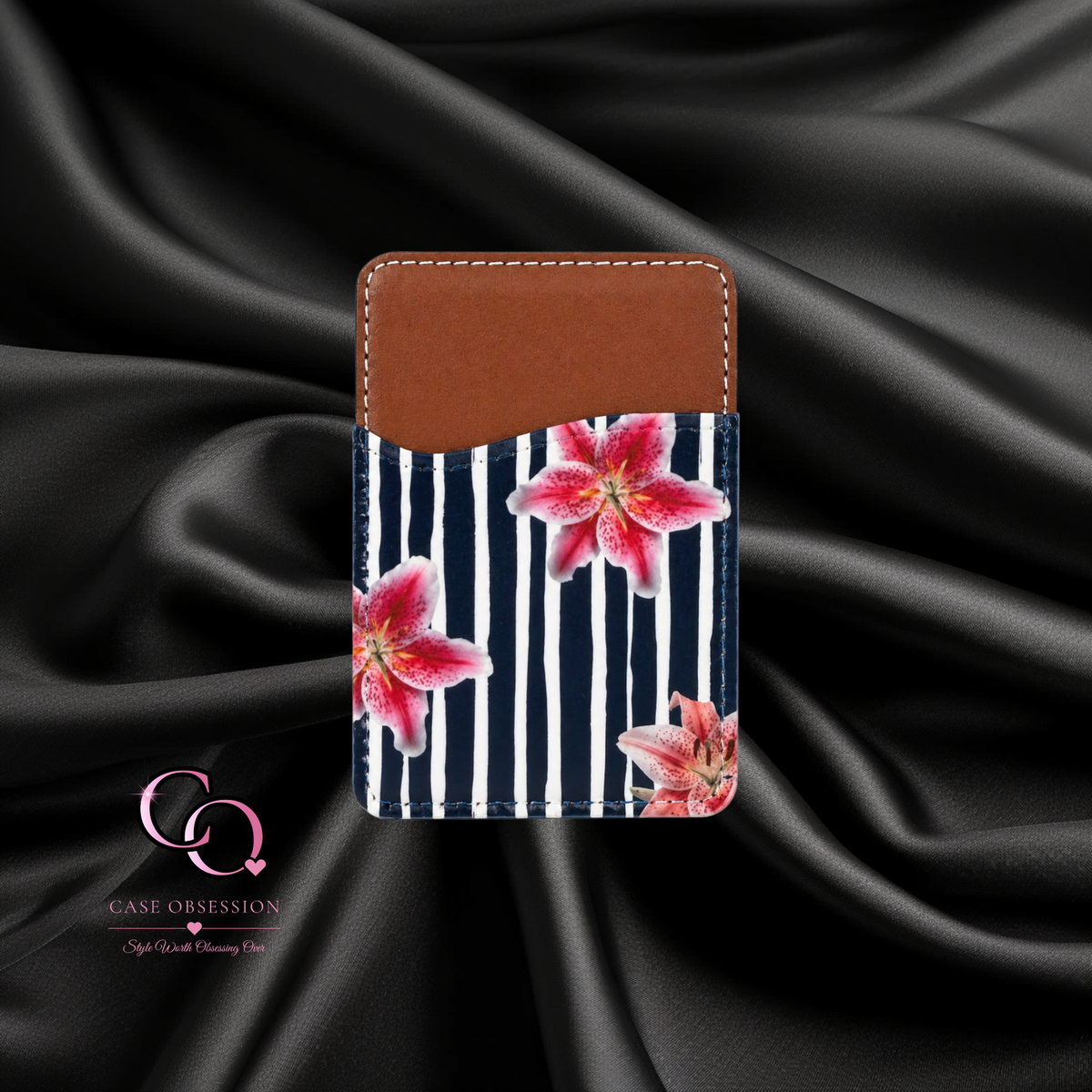 Midnight Lily Phone Card Wallet