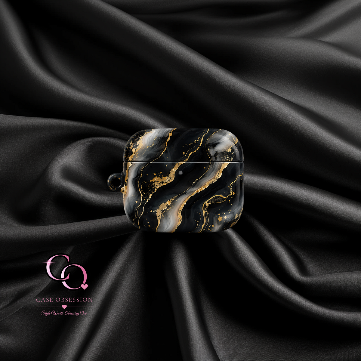 Obsidian Veil Protective AirPods Case