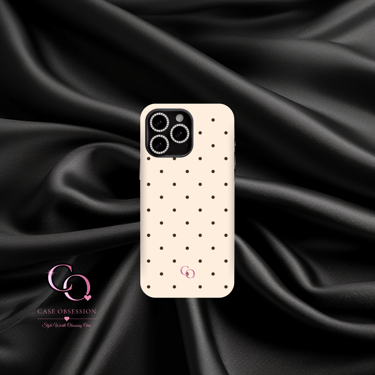 Espresso Polka iPhone Tough Case