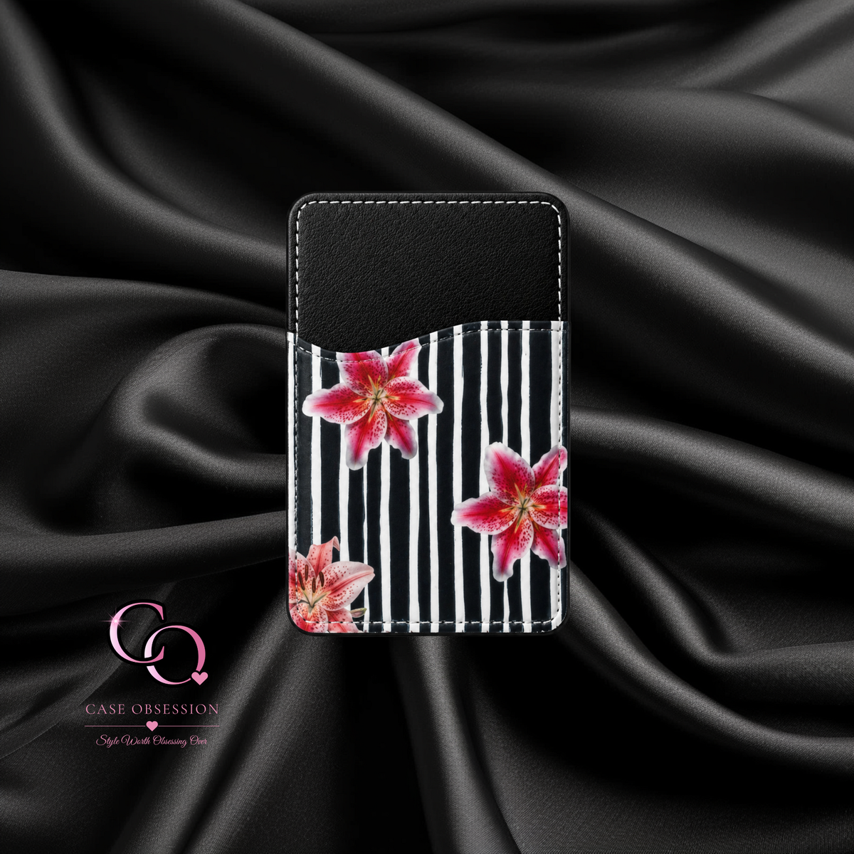 Midnight Lily Phone Card Wallet
