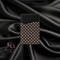 Espresso Polka Phone Card Wallet