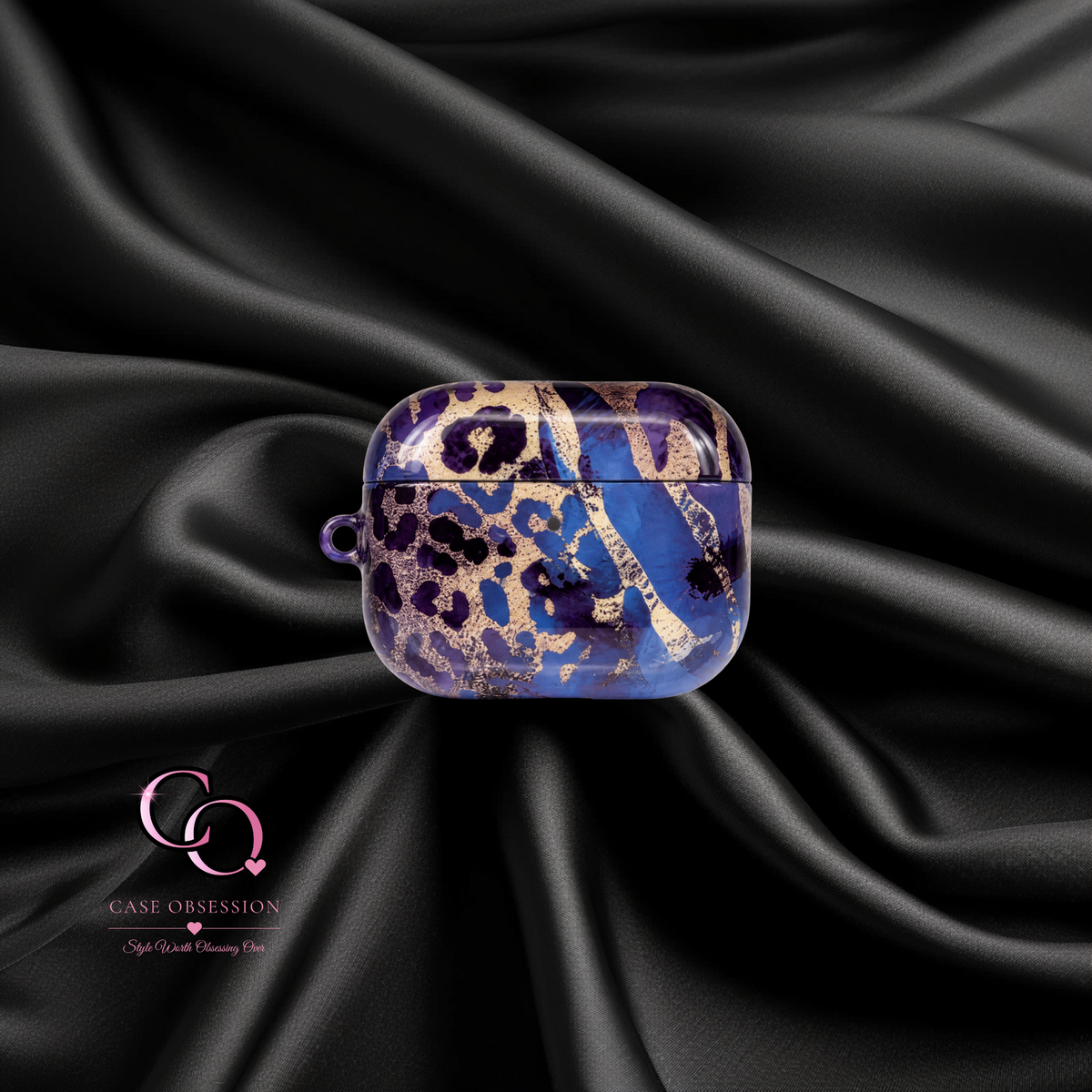 Sapphire Leopard Protective AirPods Case