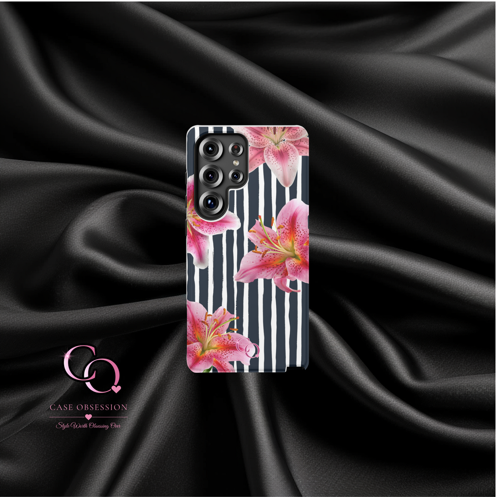 Midnight Lily Samsung Tough Case