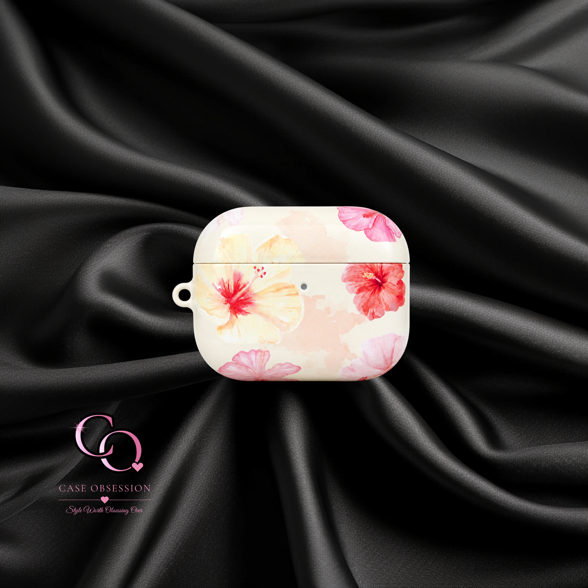 Golden Hibiscus Protective AirPods Case