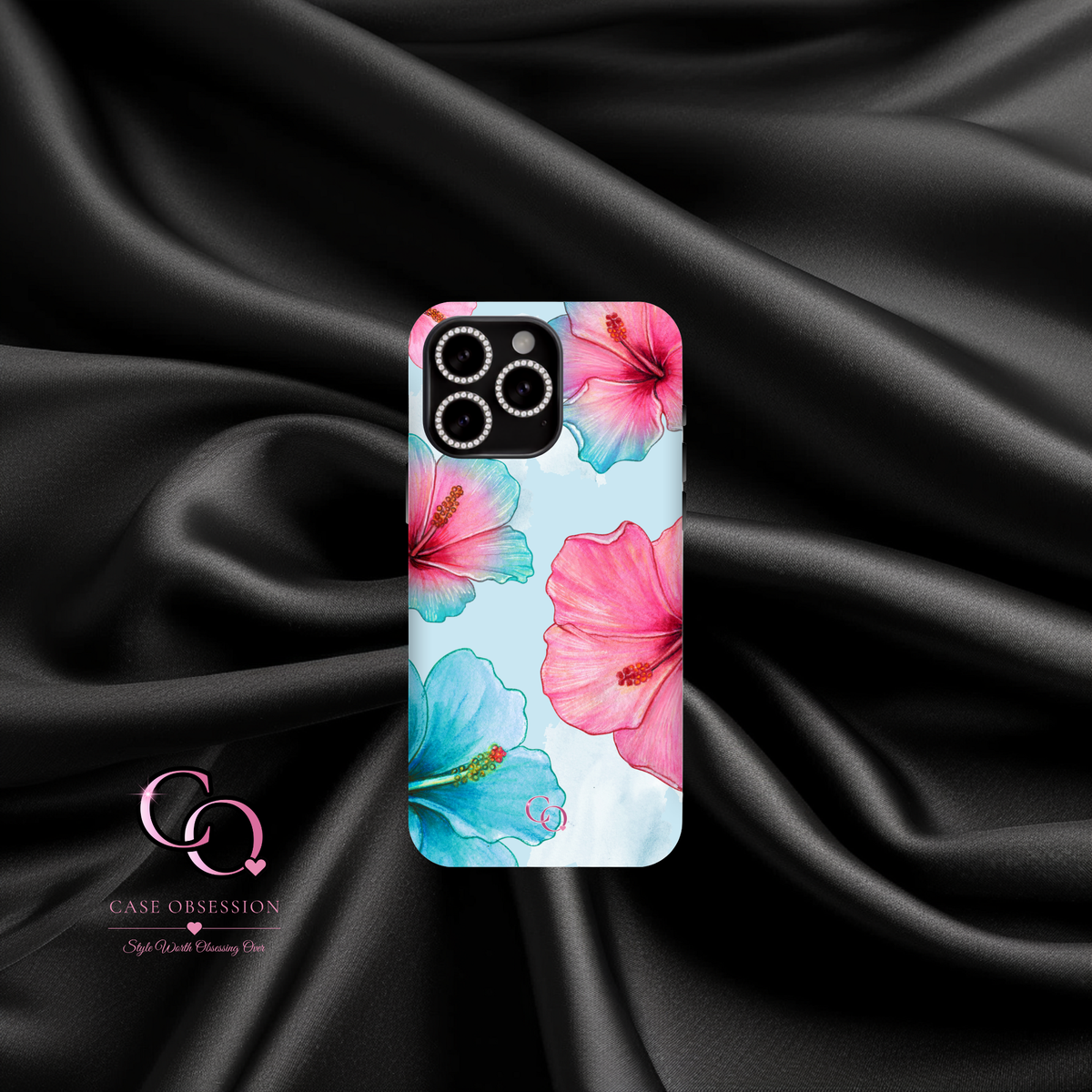Ocean Hibiscus iPhone Tough Case — MagSafe Compatible