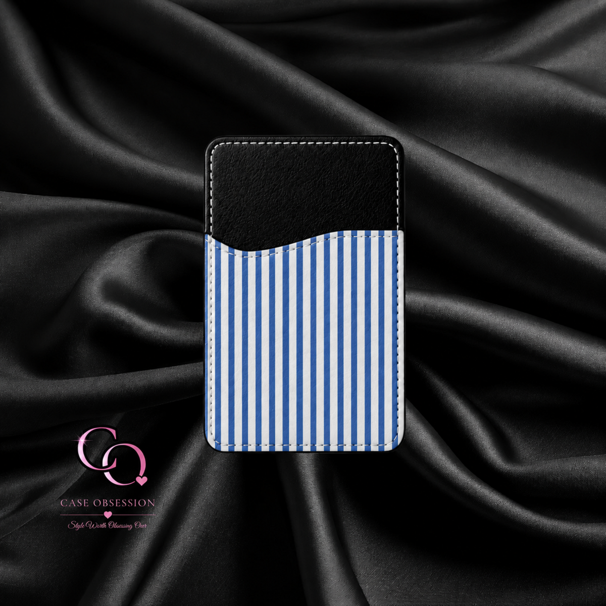 Azure Lines Phone Card Wallet