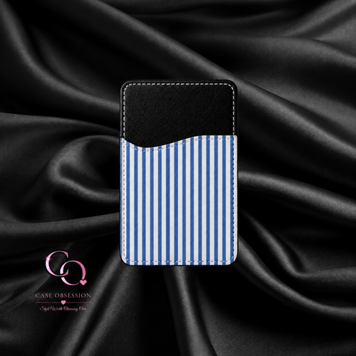 Azure Lines Phone Card Wallet