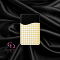 Lemon Picnic Phone Card Wallet — Adhesive Card Holder