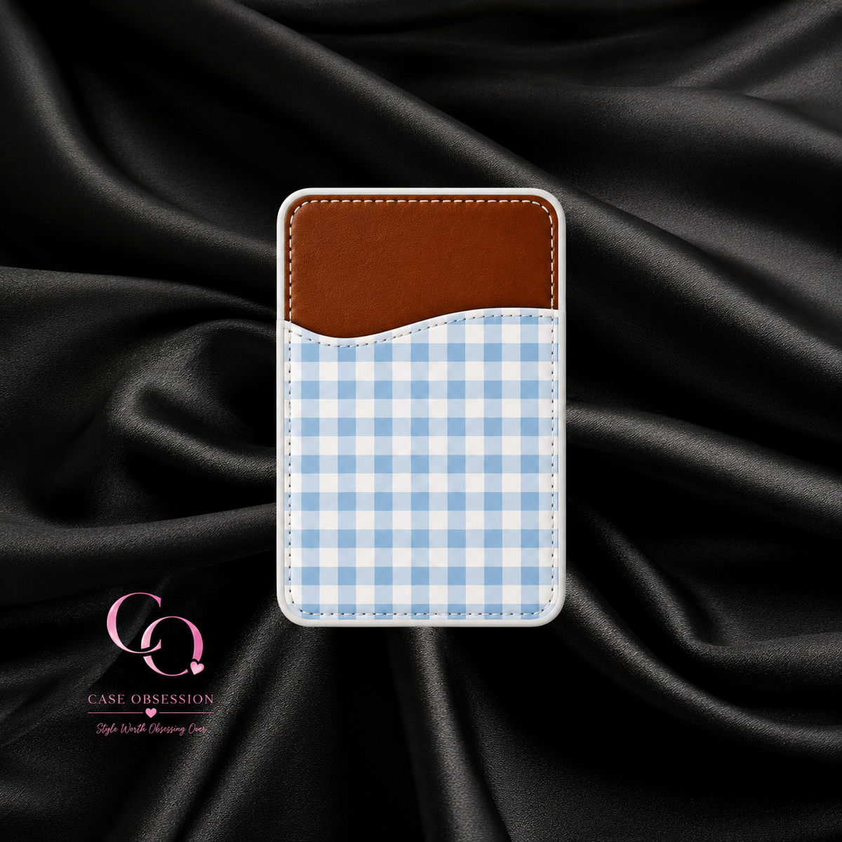 Blueberry Picnic Phone Card Wallet — Adhesive Card Holder