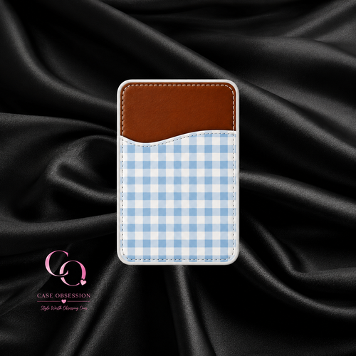 Blueberry Picnic Phone Card Wallet — Adhesive Card Holder