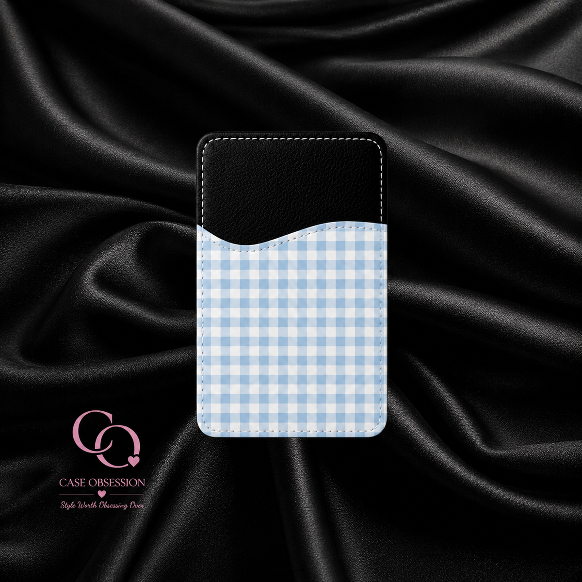 Blueberry Picnic Phone Card Wallet — Adhesive Card Holder