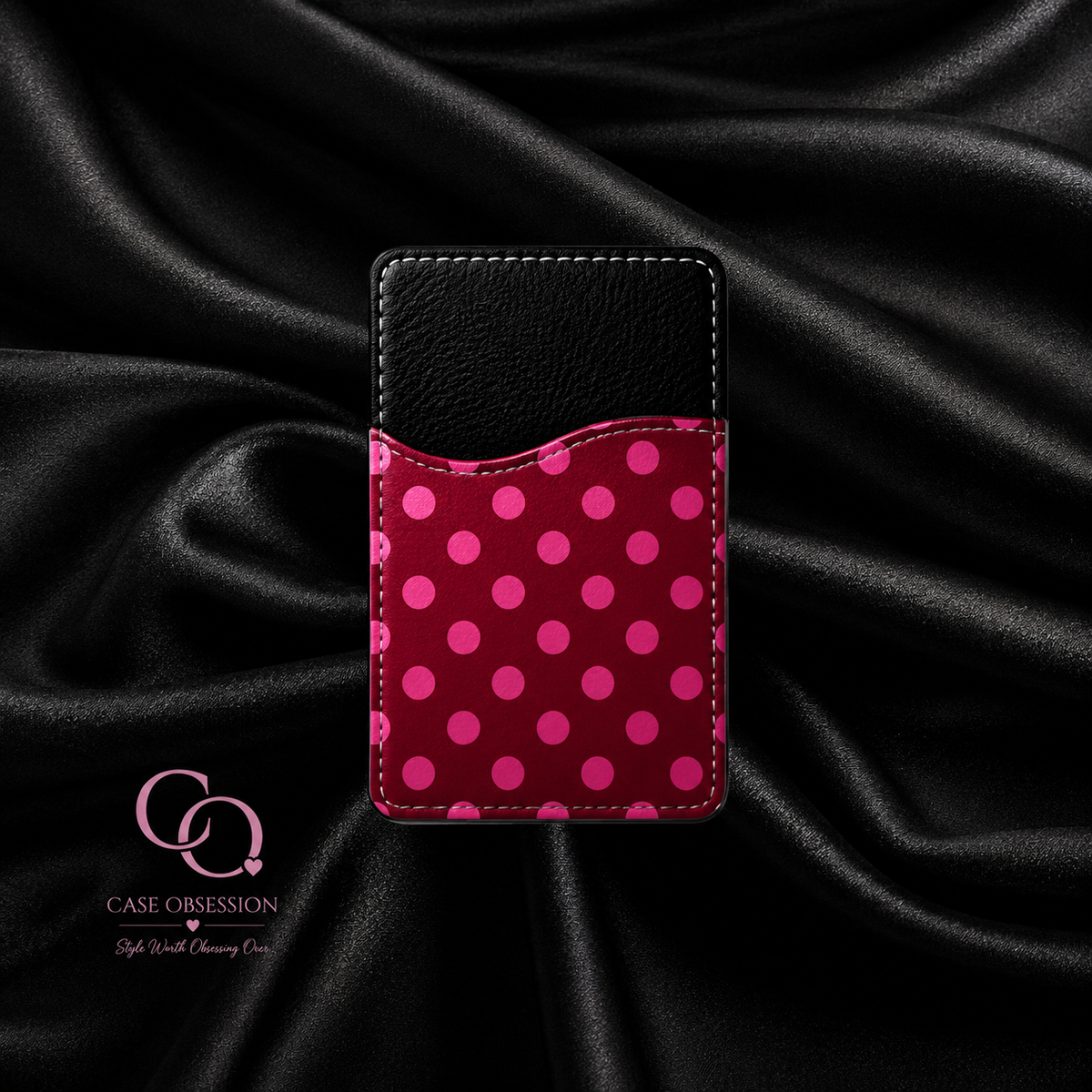 Cherry Pop Phone Card Wallet — Adhesive Card Holder