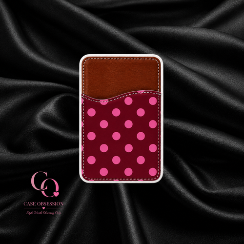Cherry Pop Phone Card Wallet — Adhesive Card Holder