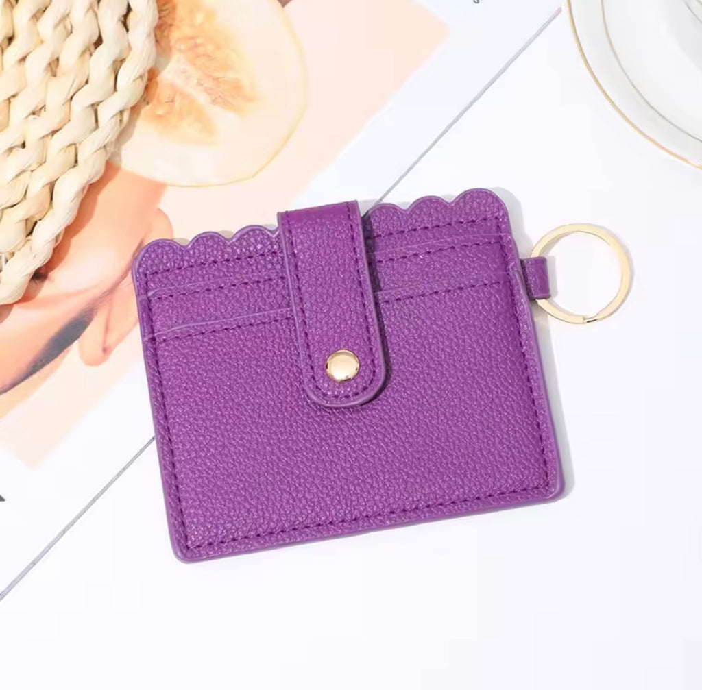 Scalloped Card Holder Keyring
