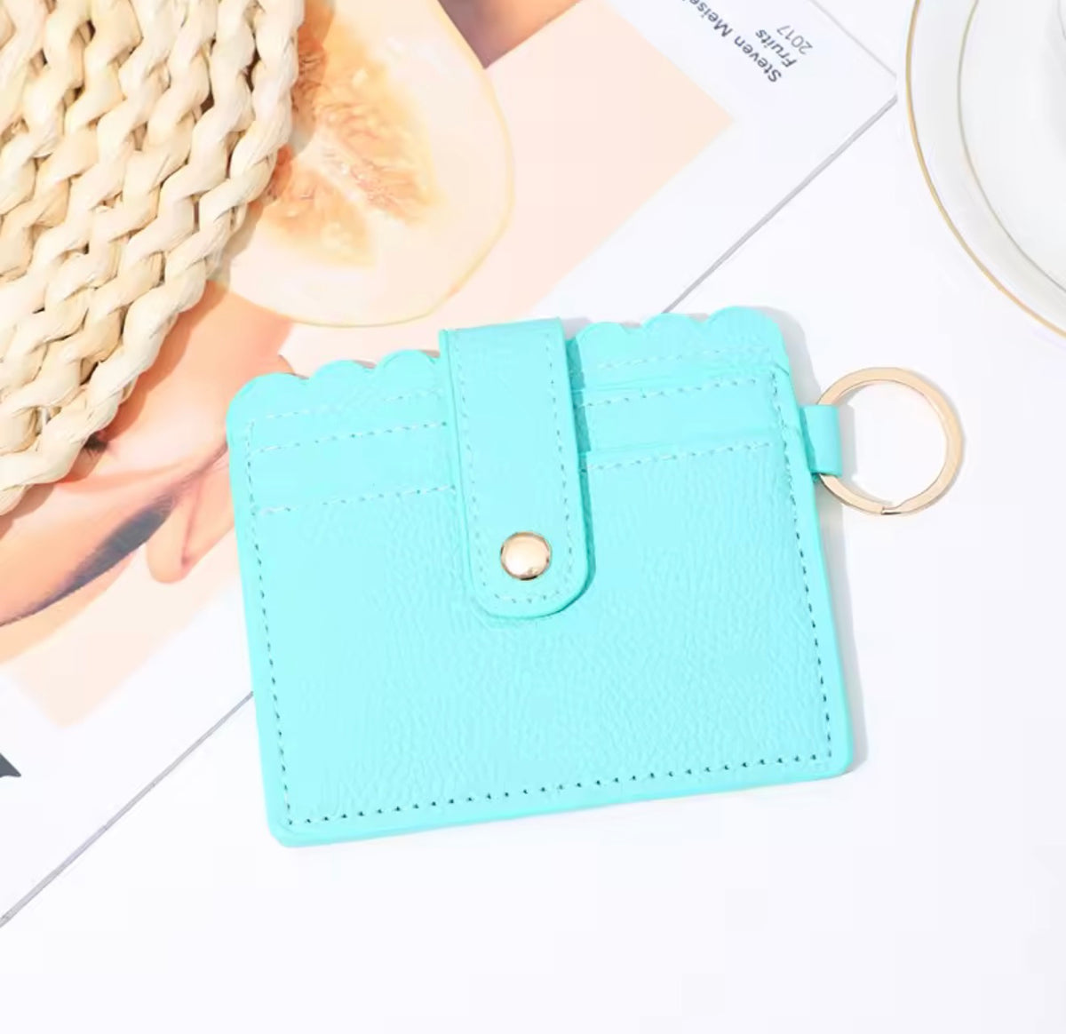 Scalloped Card Holder Keyring