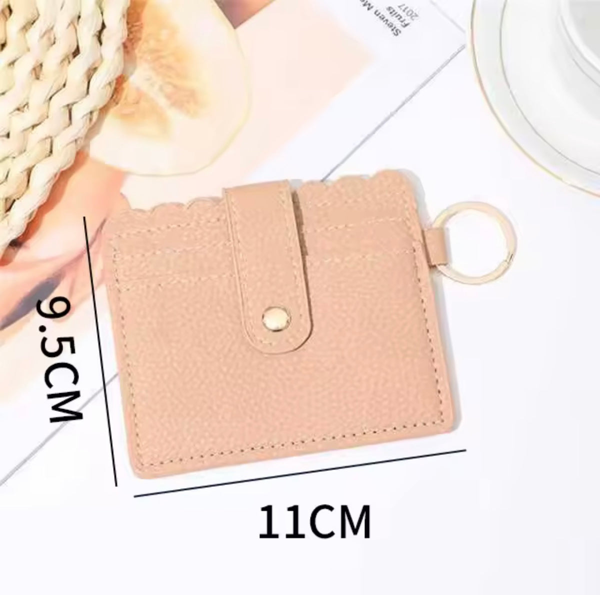 Scalloped Card Holder Keyring