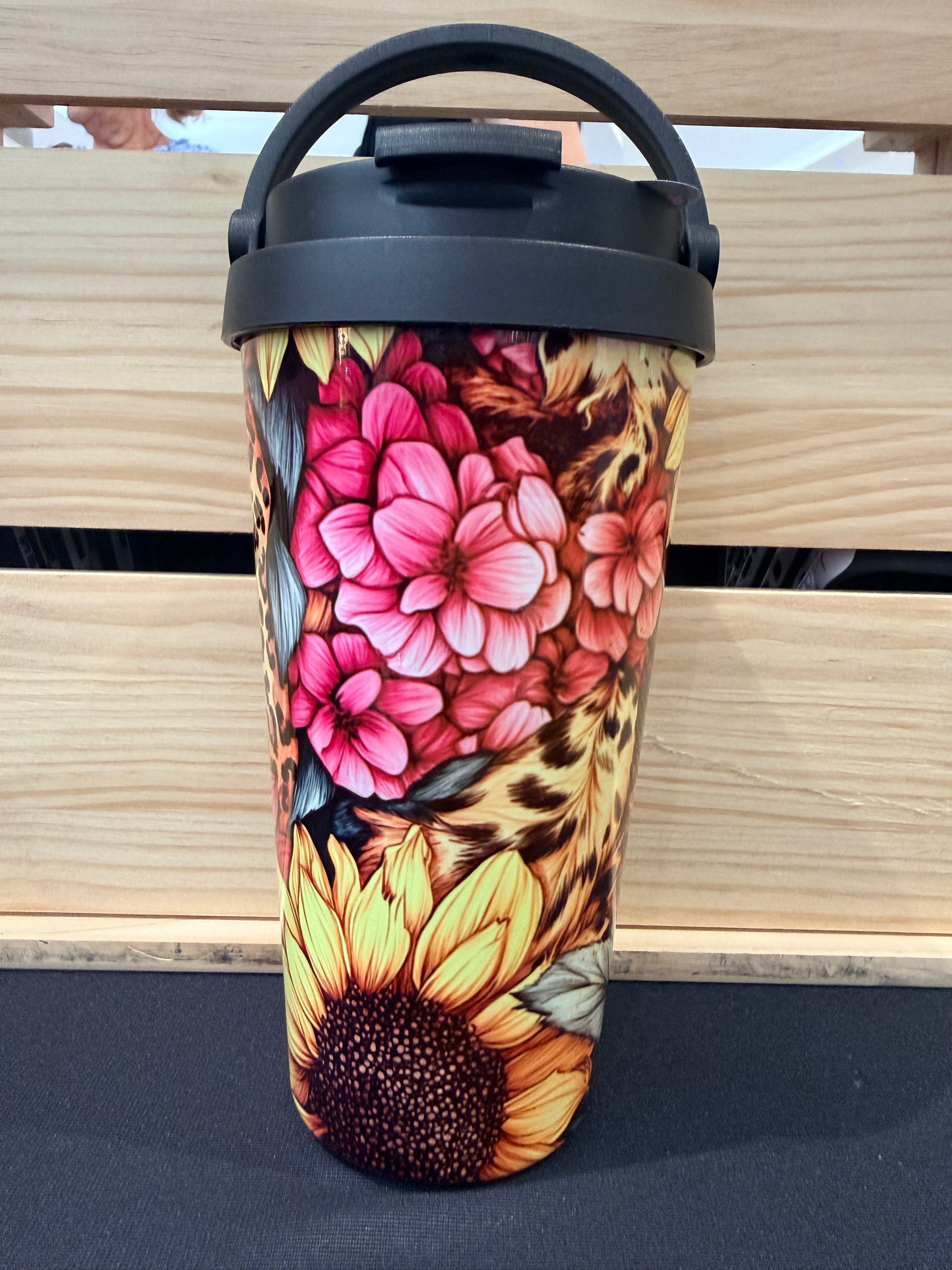 Stainless Steel, Takeaway cup with carry Handle (500ml)