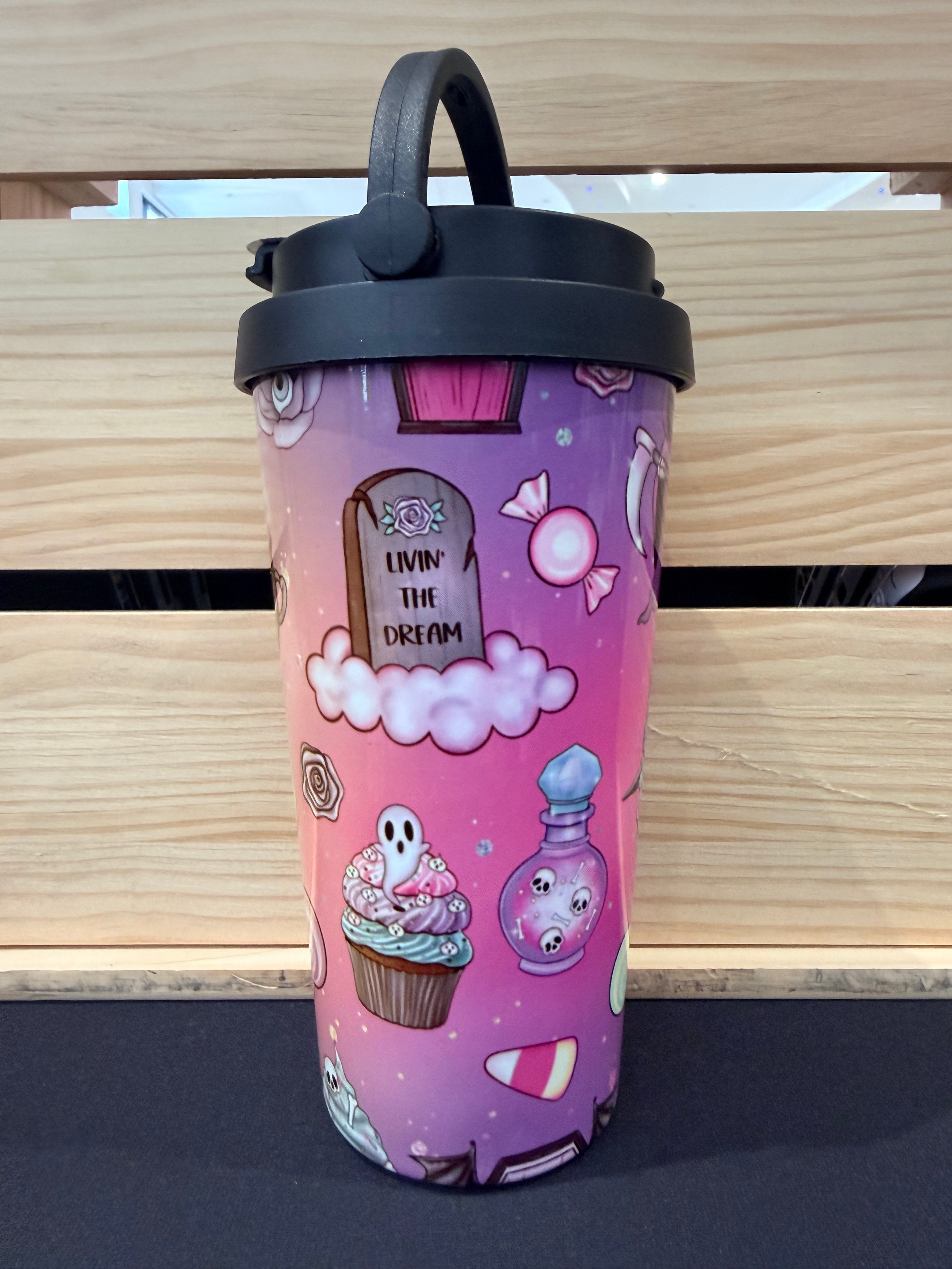 Stainless Steel, Takeaway cup with carry Handle (500ml)