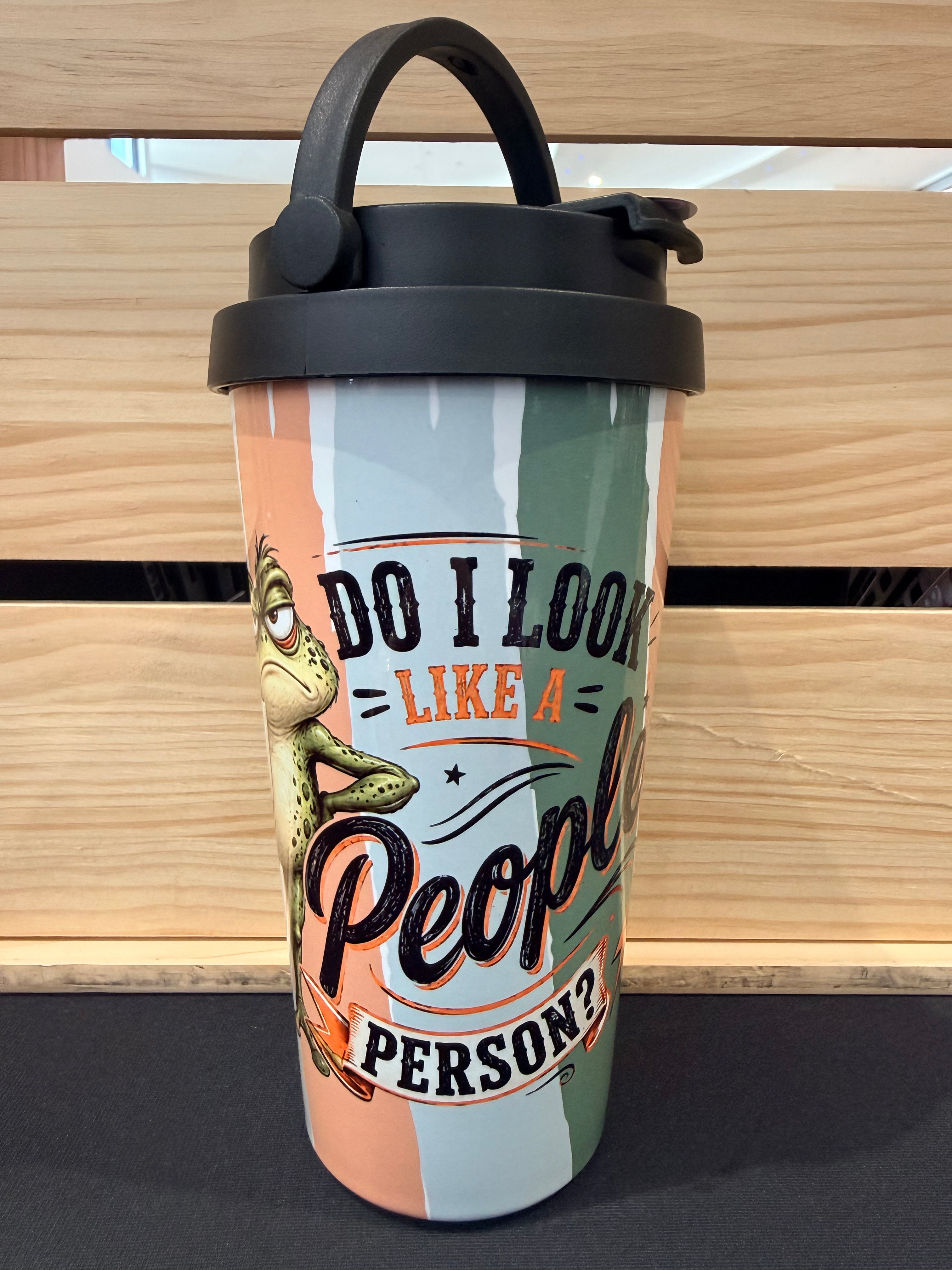 Stainless Steel, Takeaway cup with carry Handle (500ml)