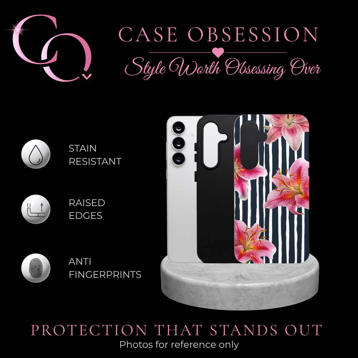Midnight Lily Samsung Tough Case